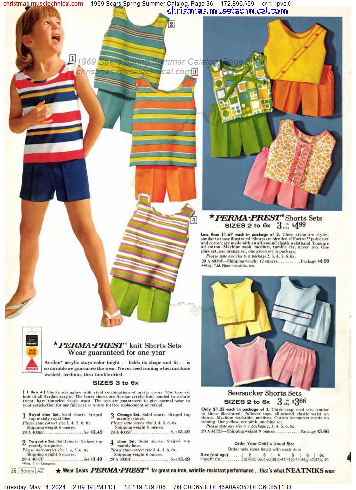 1969 Sears Spring Summer Catalog, Page 36