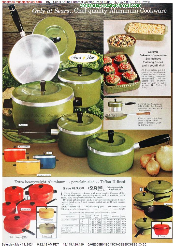 1972 Sears Spring Summer Catalog, Page 1081