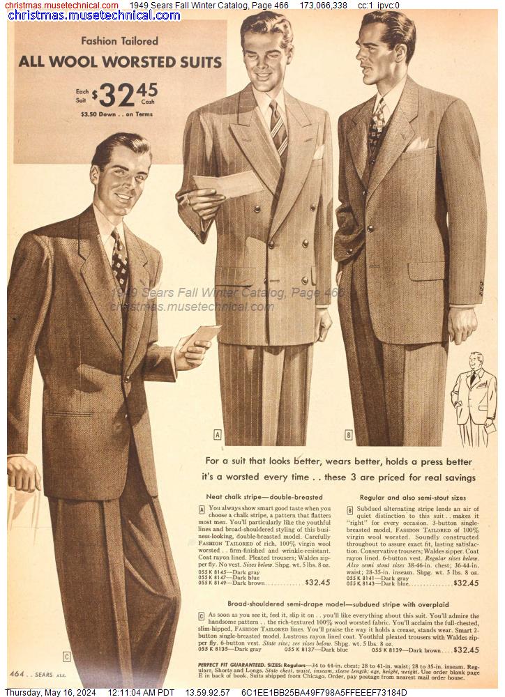 1949 Sears Fall Winter Catalog, Page 466