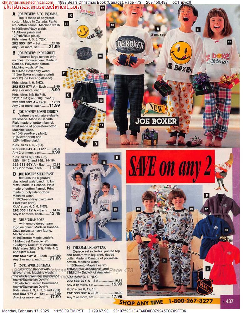 1998 Sears Christmas Book (Canada), Page 473