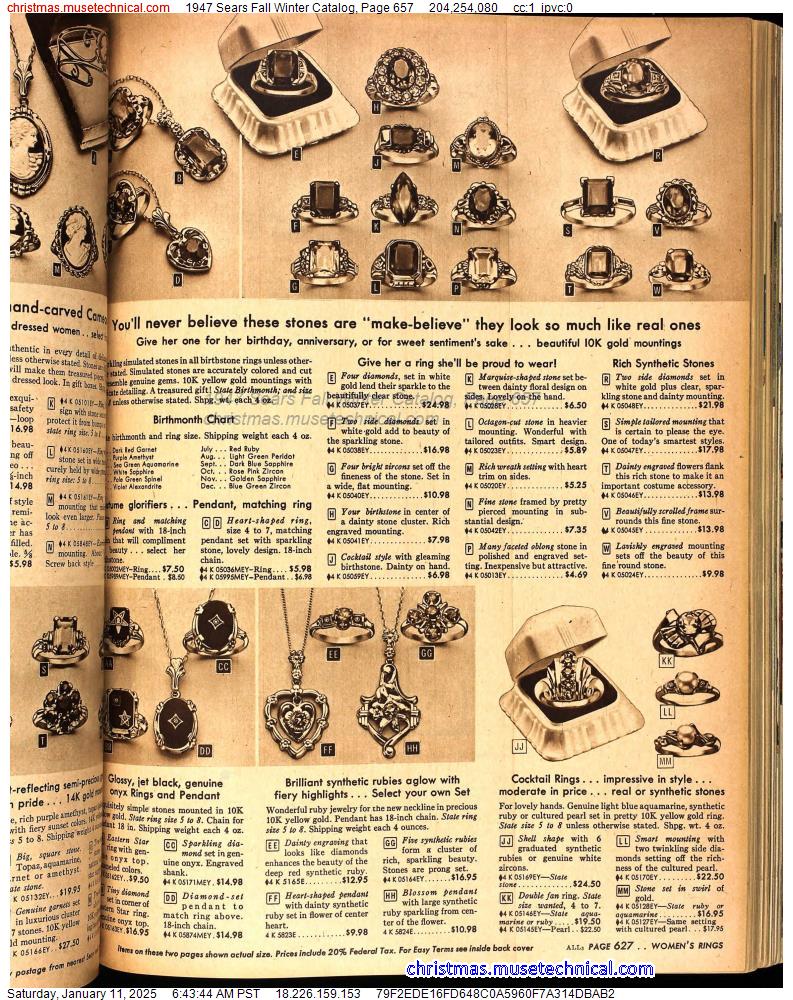 1947 Sears Fall Winter Catalog, Page 657