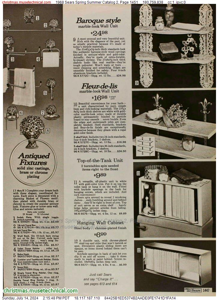 1968 Sears Spring Summer Catalog 2, Page 1451