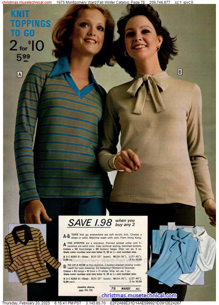 1975 Montgomery Ward Fall Winter Catalog, Page 78