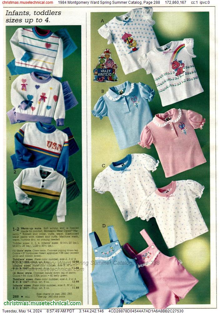 1984 Montgomery Ward Spring Summer Catalog, Page 288