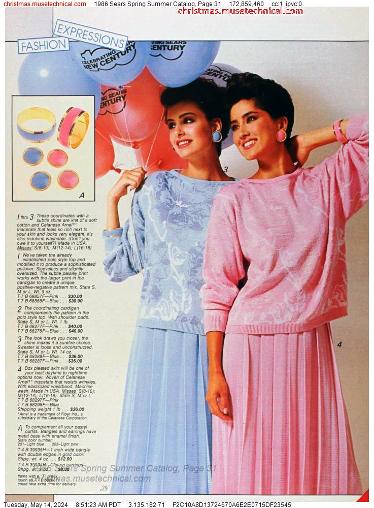 1986 Sears Spring Summer Catalog, Page 31