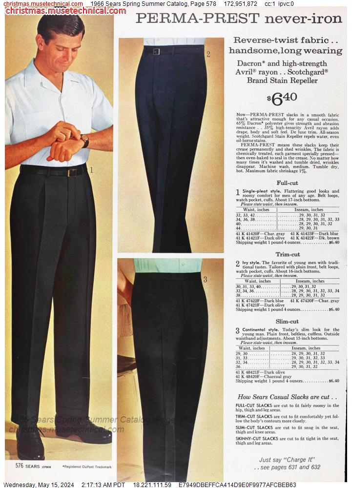 1966 Sears Spring Summer Catalog, Page 578