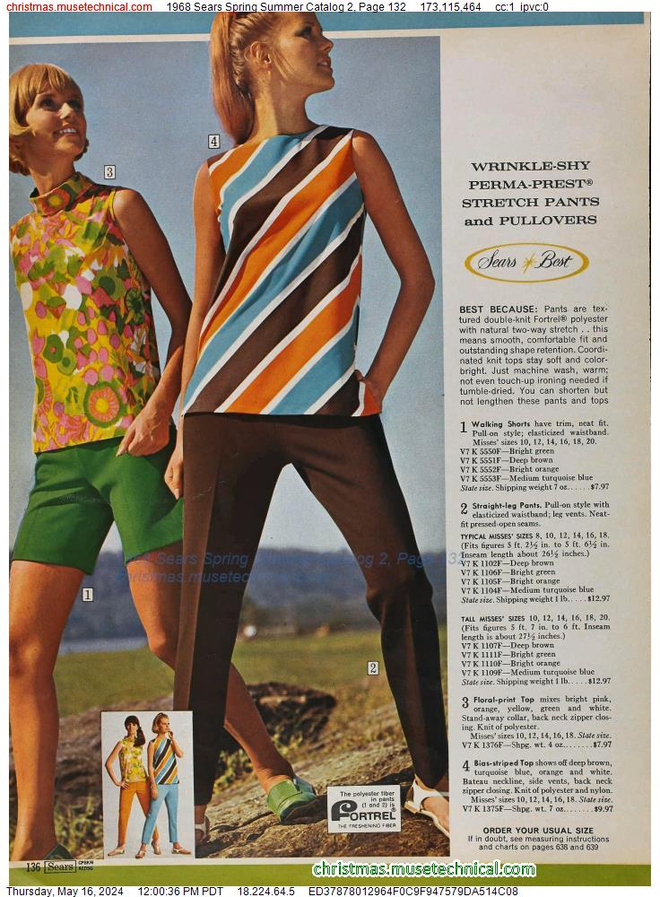 1968 Sears Spring Summer Catalog 2, Page 132