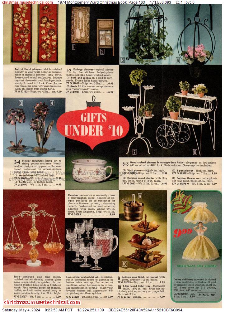 1974 Montgomery Ward Christmas Book, Page 163