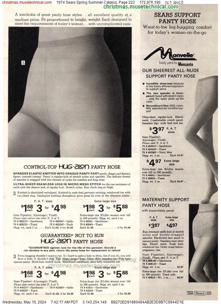 1974 Sears Spring Summer Catalog, Page 223