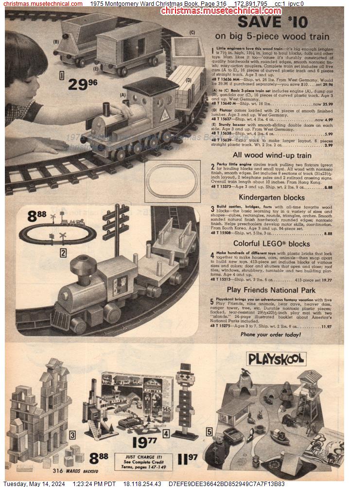 1975 Montgomery Ward Christmas Book, Page 316