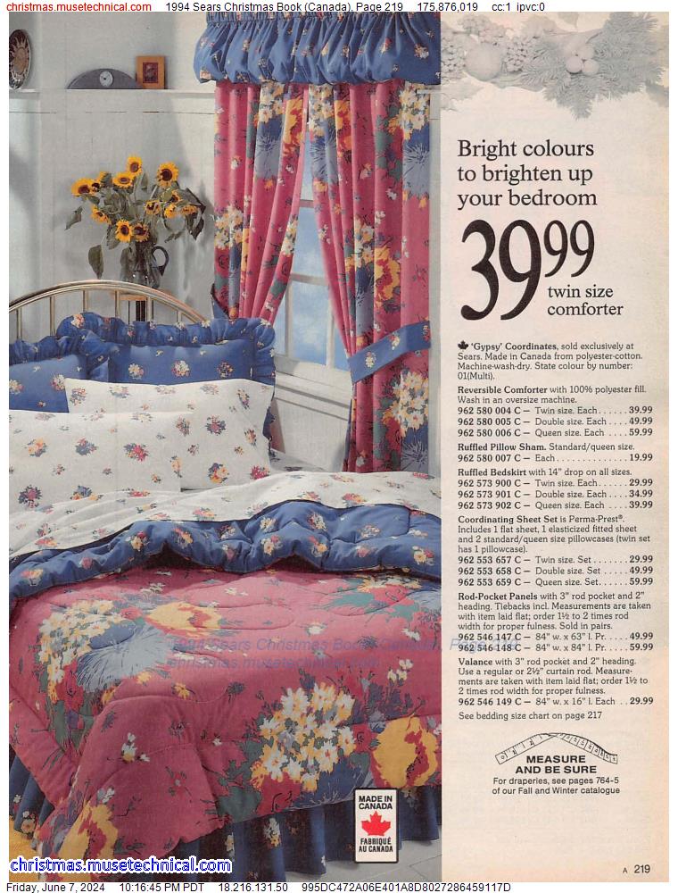 1994 Sears Christmas Book (Canada), Page 219