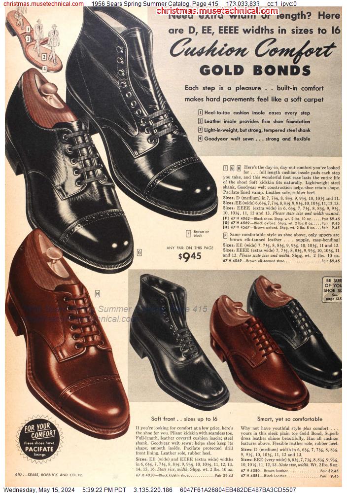 1956 Sears Spring Summer Catalog, Page 415