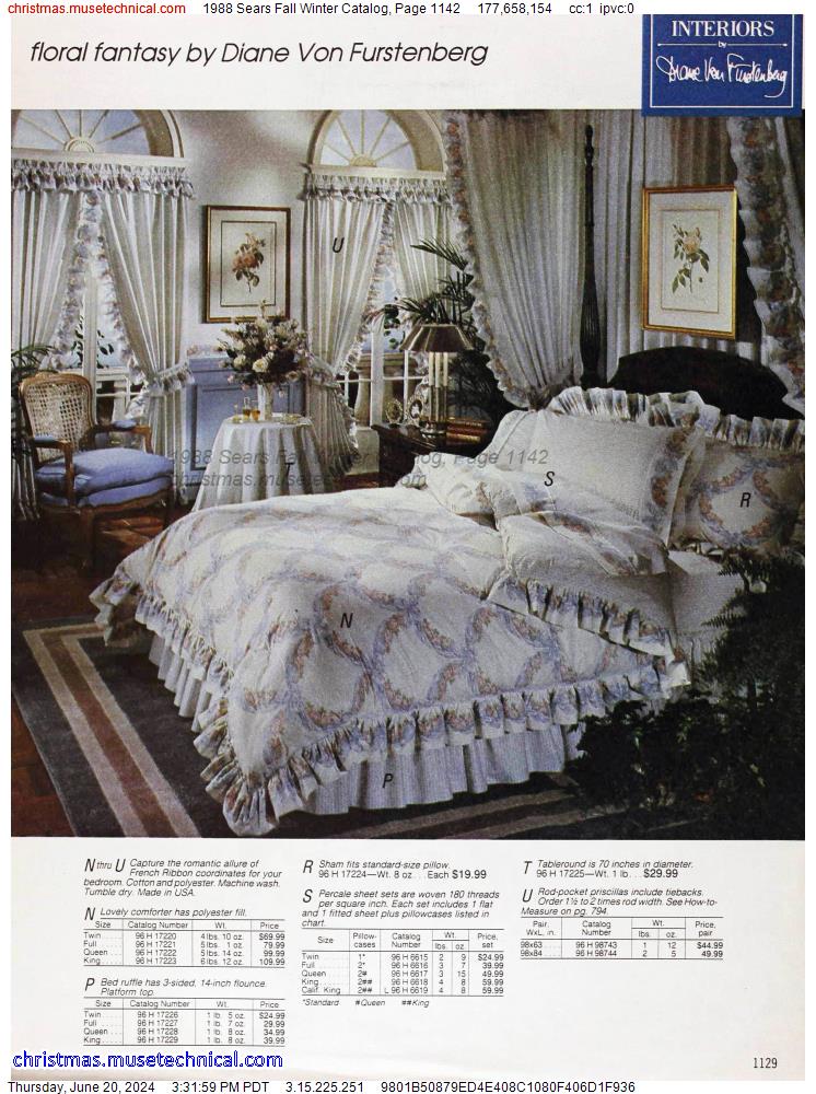 1988 Sears Fall Winter Catalog, Page 1142