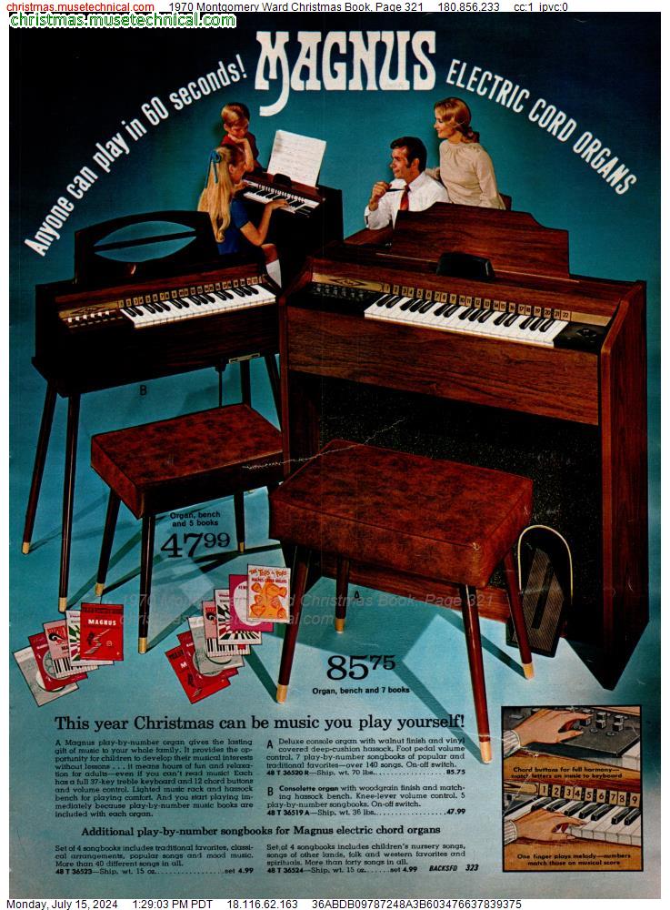 1970 Montgomery Ward Christmas Book, Page 321