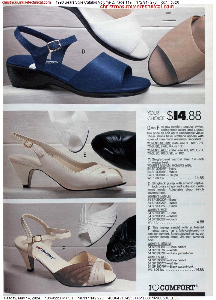1990 Sears Style Catalog Volume 2, Page 119