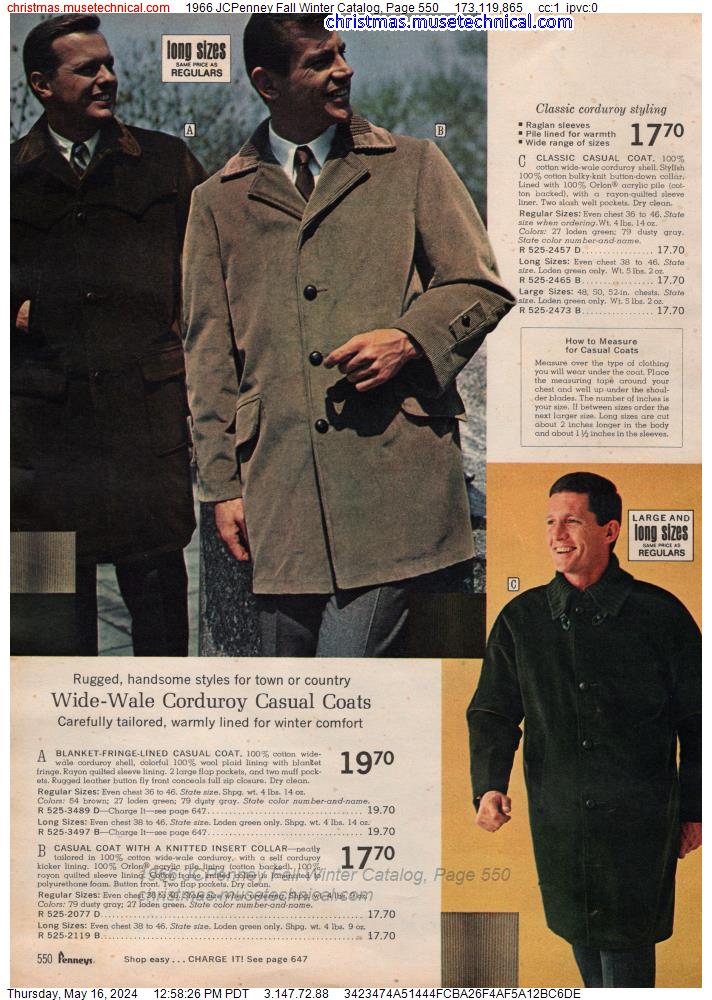 1966 JCPenney Fall Winter Catalog, Page 550