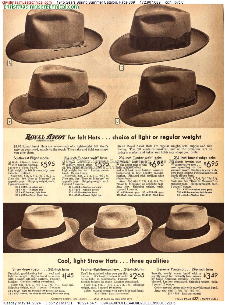 1945 Sears Spring Summer Catalog, Page 369