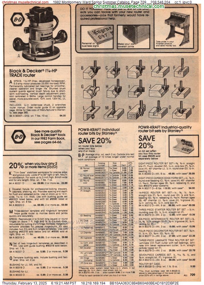 1982 Montgomery Ward Spring Summer Catalog, Page 709