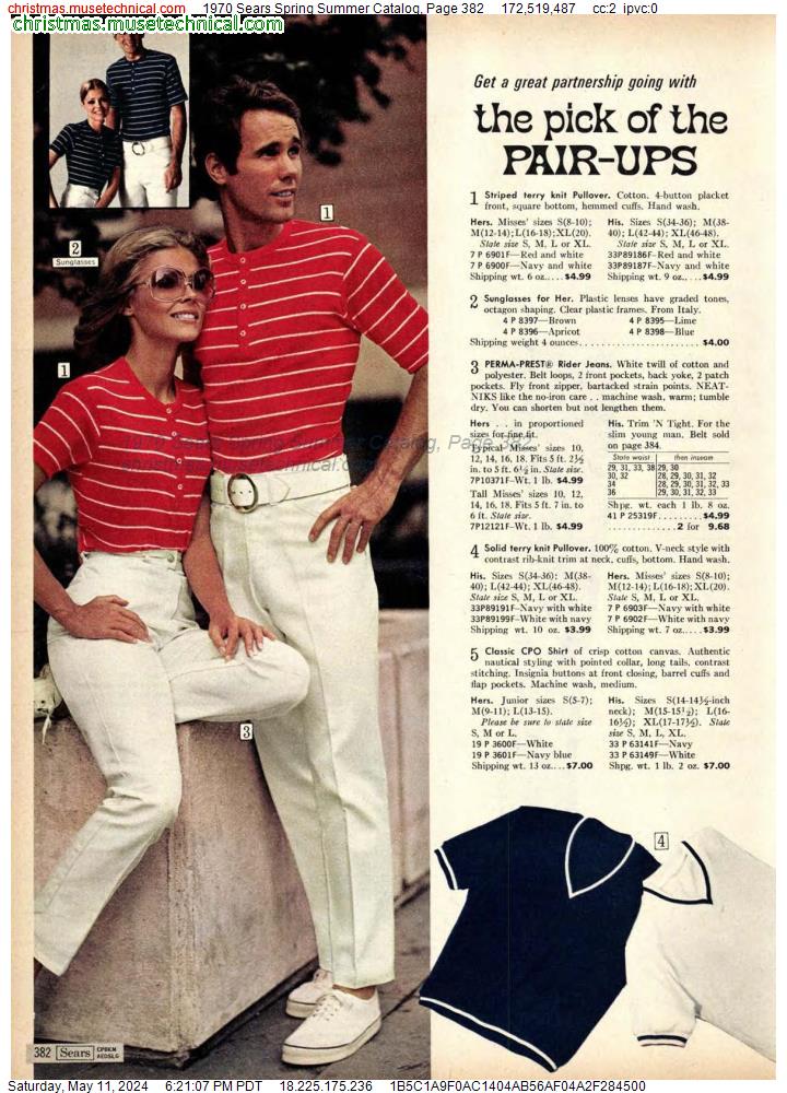1970 Sears Spring Summer Catalog, Page 382
