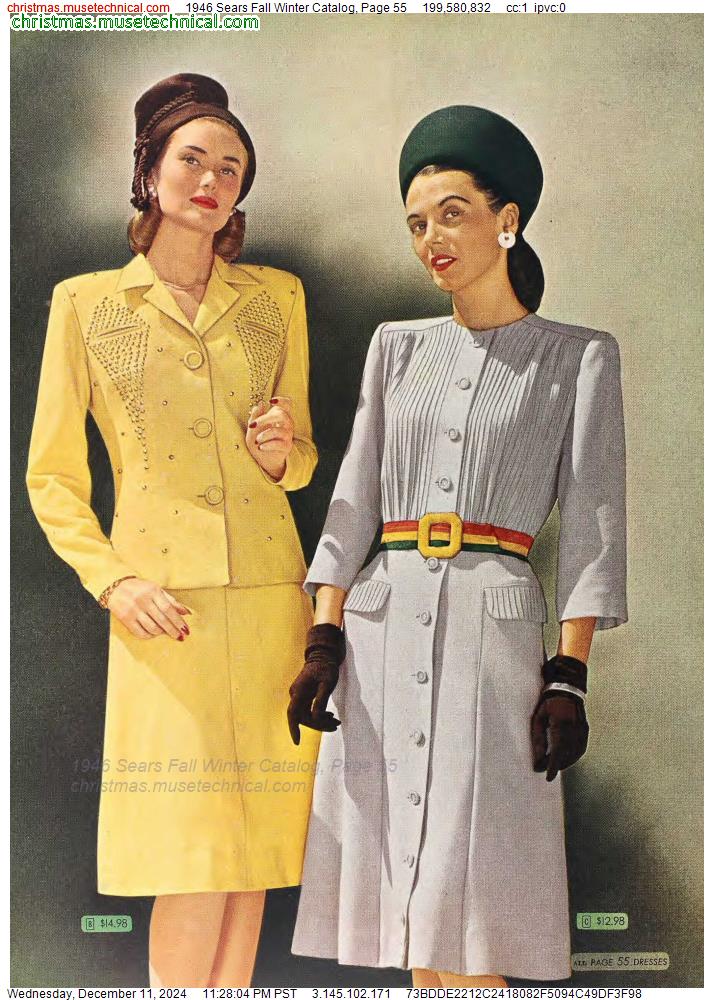 1946 Sears Fall Winter Catalog, Page 55