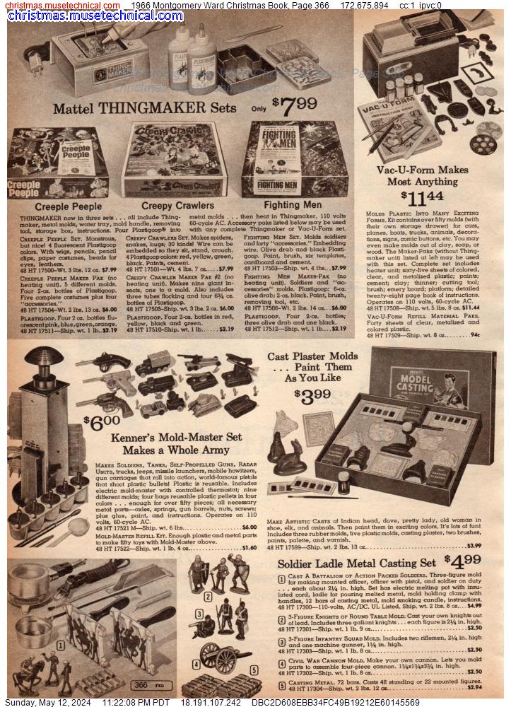 1966 Montgomery Ward Christmas Book, Page 366