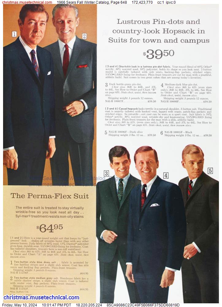 1966 Sears Fall Winter Catalog, Page 648