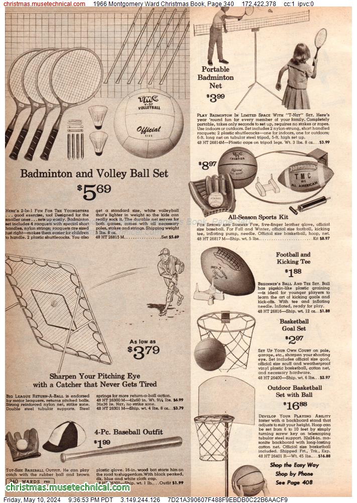1966 Montgomery Ward Christmas Book, Page 340