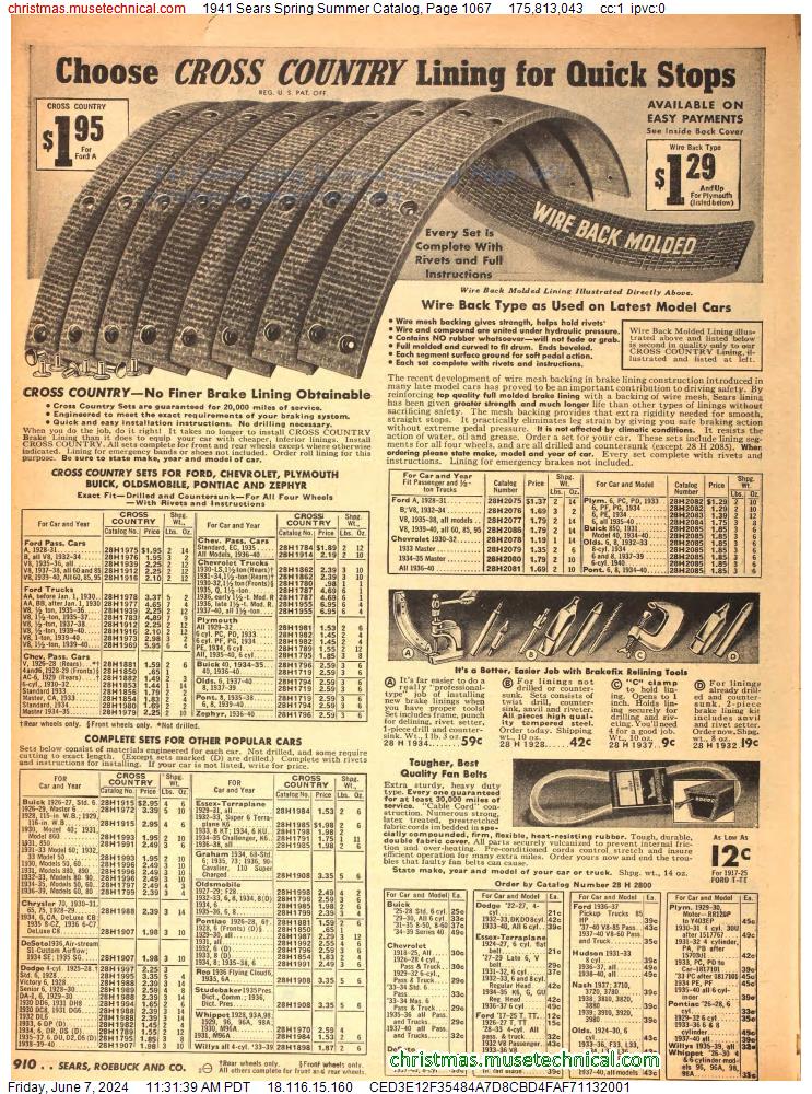 1941 Sears Spring Summer Catalog, Page 1067