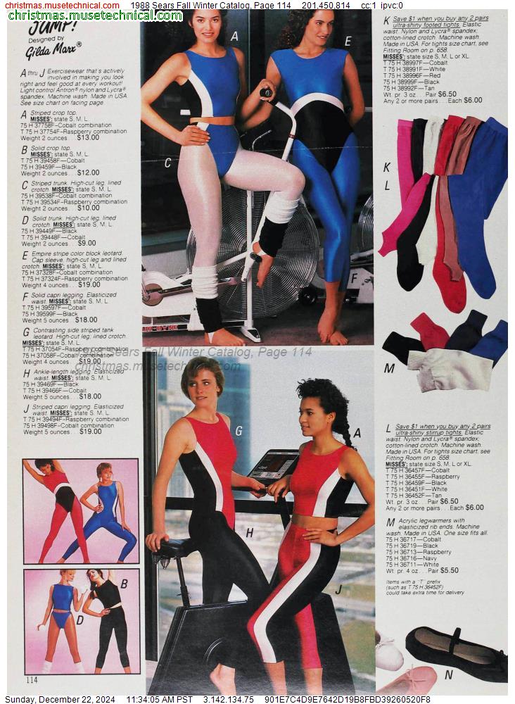 1988 Sears Fall Winter Catalog, Page 114