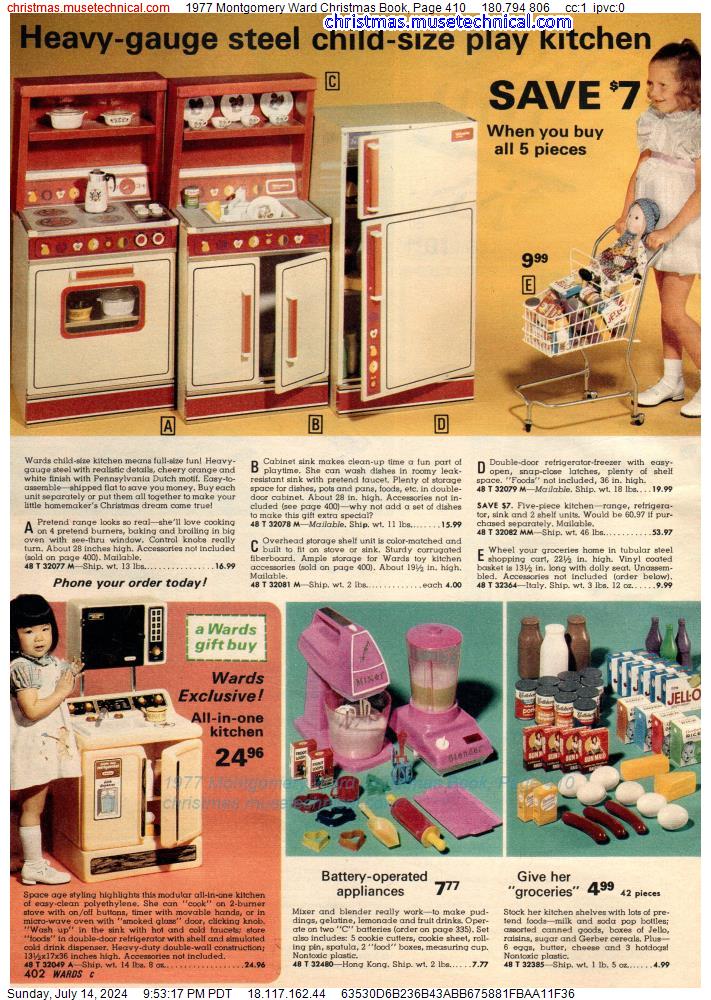 1977 Montgomery Ward Christmas Book, Page 410
