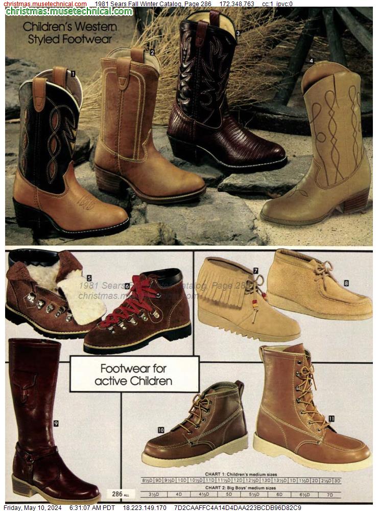 1981 Sears Fall Winter Catalog, Page 286