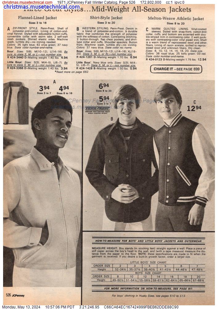 1971 JCPenney Fall Winter Catalog, Page 526