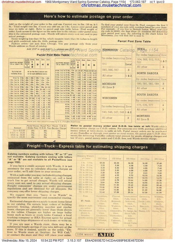 1968 Montgomery Ward Spring Summer Catalog, Page 1154