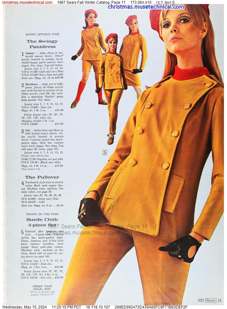 1967 Sears Fall Winter Catalog, Page 11