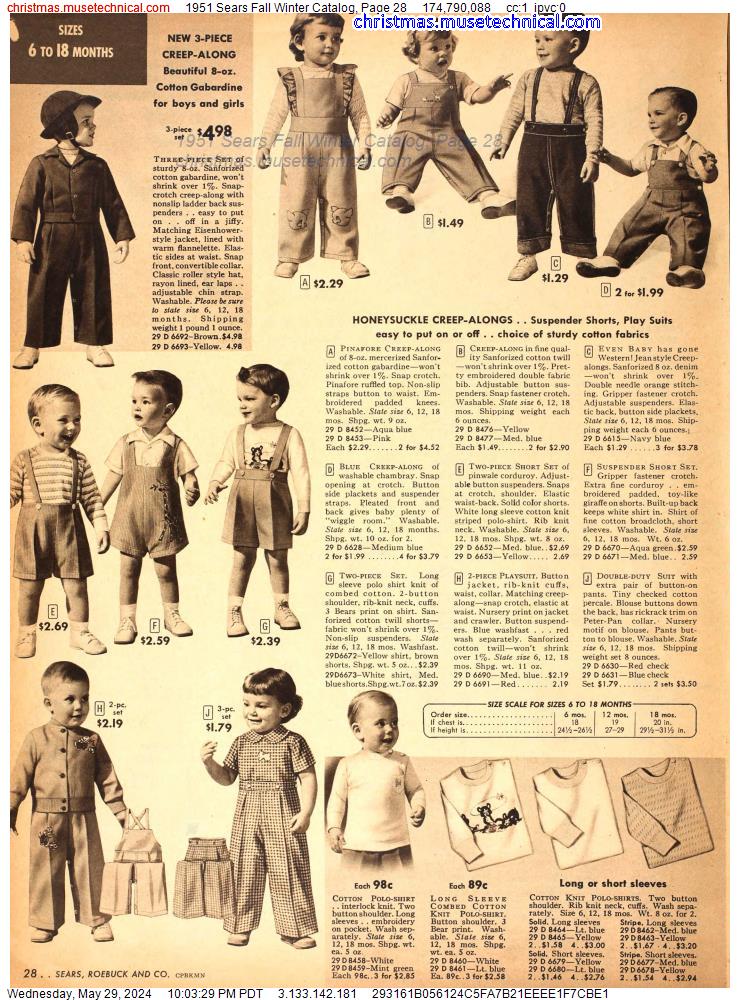 1951 Sears Fall Winter Catalog, Page 28
