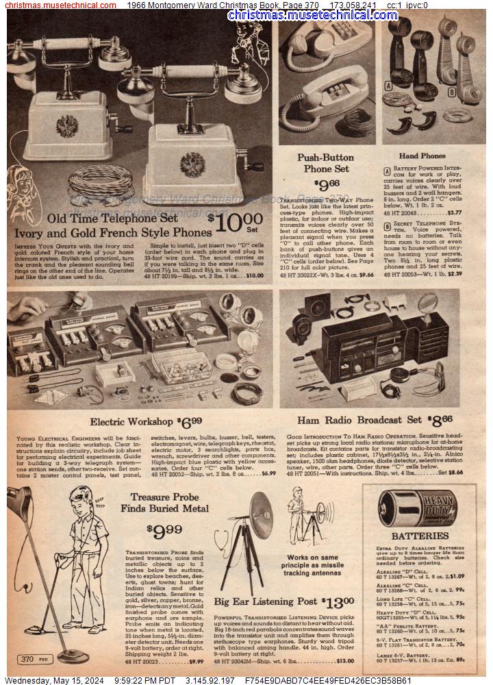 1966 Montgomery Ward Christmas Book, Page 370