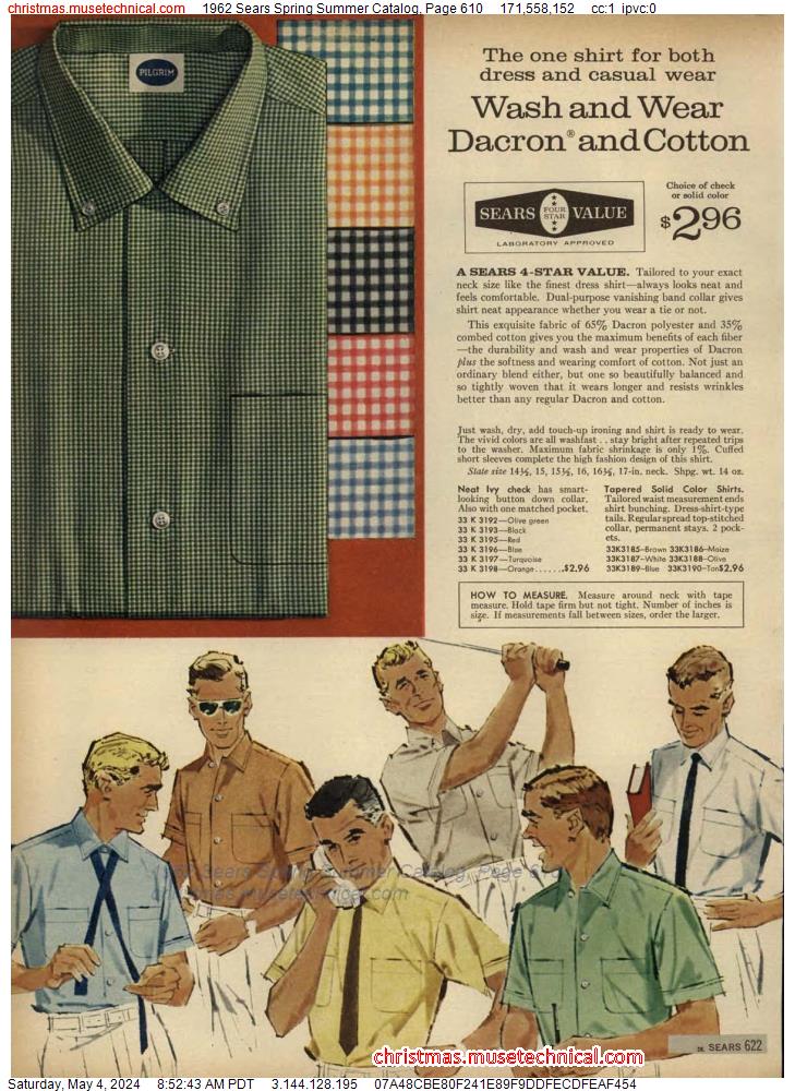 1962 Sears Spring Summer Catalog, Page 610