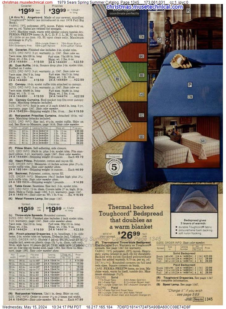 1979 Sears Spring Summer Catalog, Page 1345