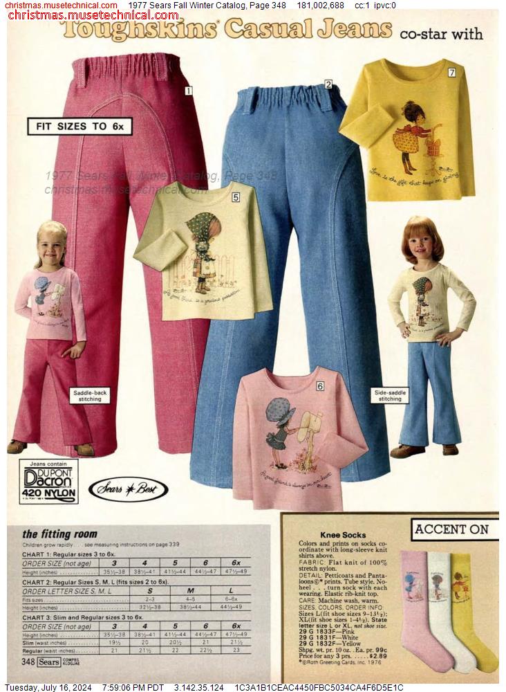 1977 Sears Fall Winter Catalog, Page 348