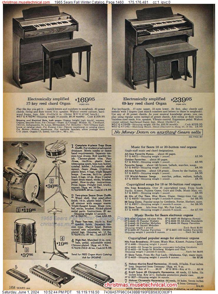 1965 Sears Fall Winter Catalog, Page 1460