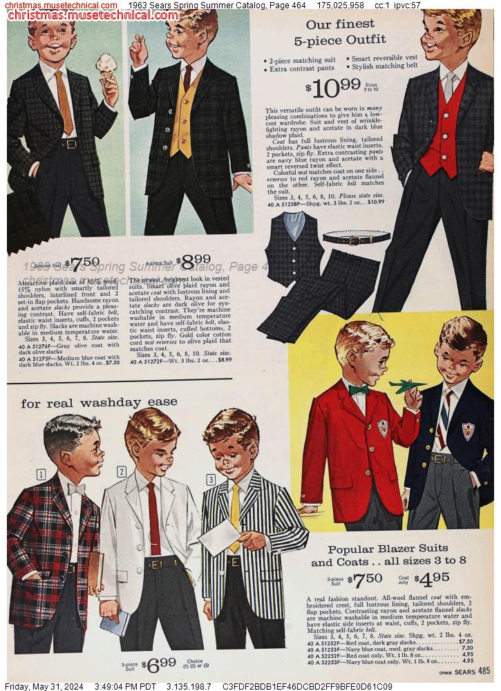 1963 Sears Spring Summer Catalog, Page 464
