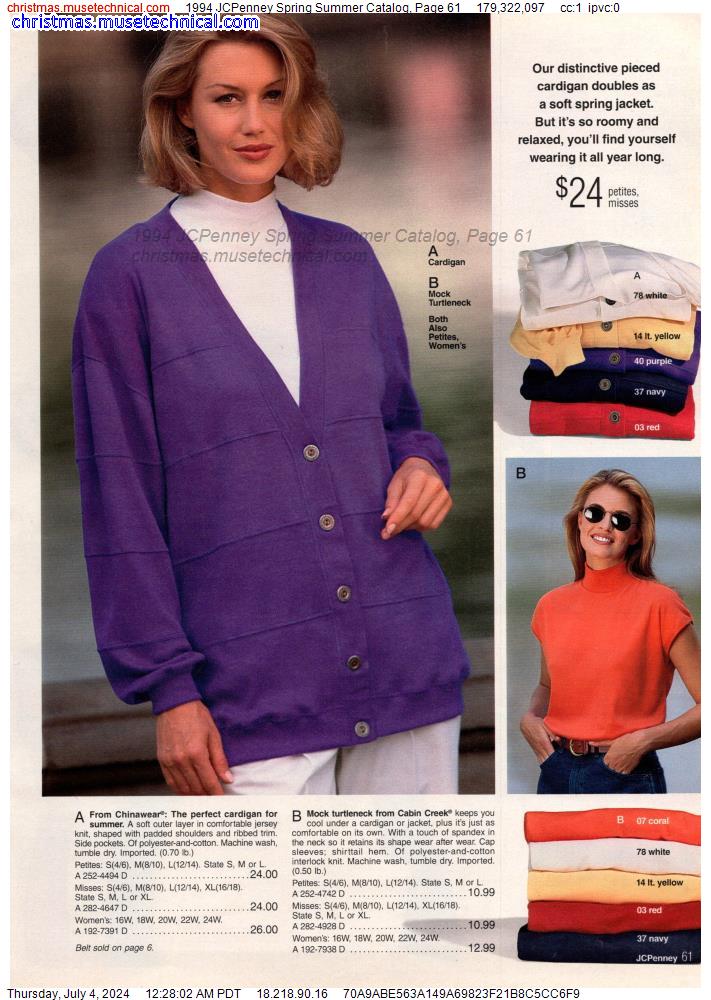 1994 JCPenney Spring Summer Catalog, Page 61
