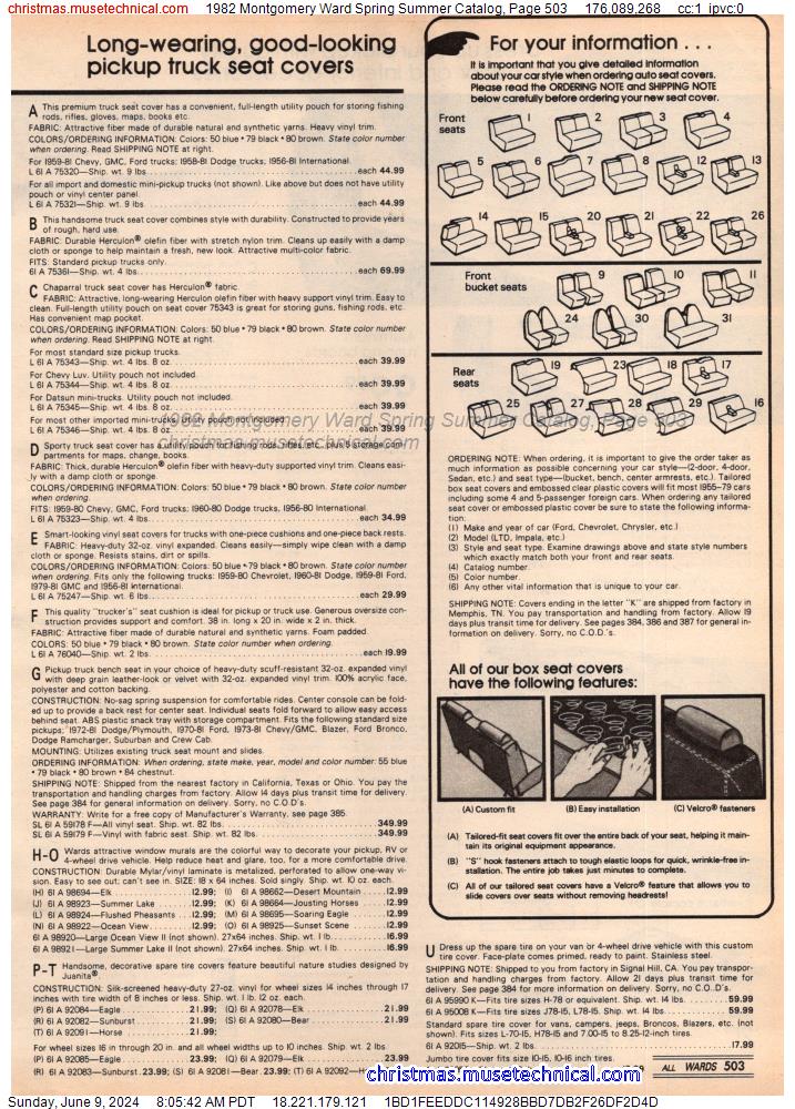 1982 Montgomery Ward Spring Summer Catalog, Page 503
