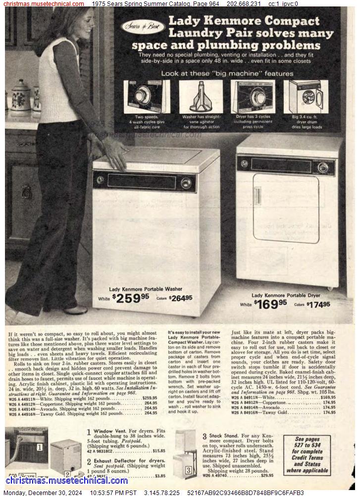 1975 Sears Spring Summer Catalog, Page 964