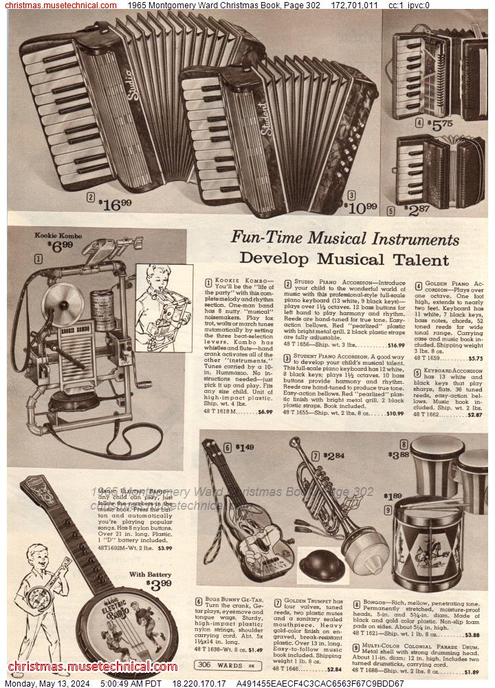 1965 Montgomery Ward Christmas Book, Page 302