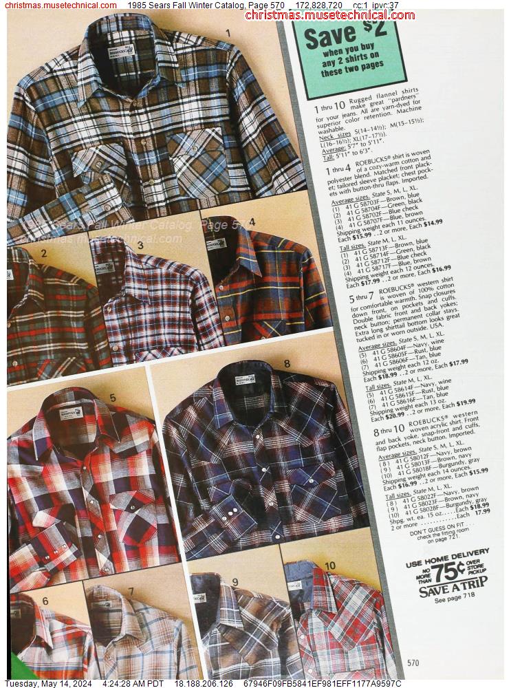 1985 Sears Fall Winter Catalog, Page 570