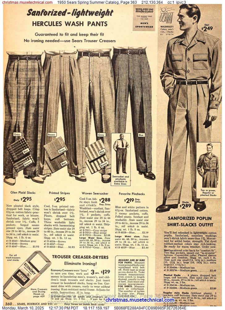 1950 Sears Spring Summer Catalog, Page 363