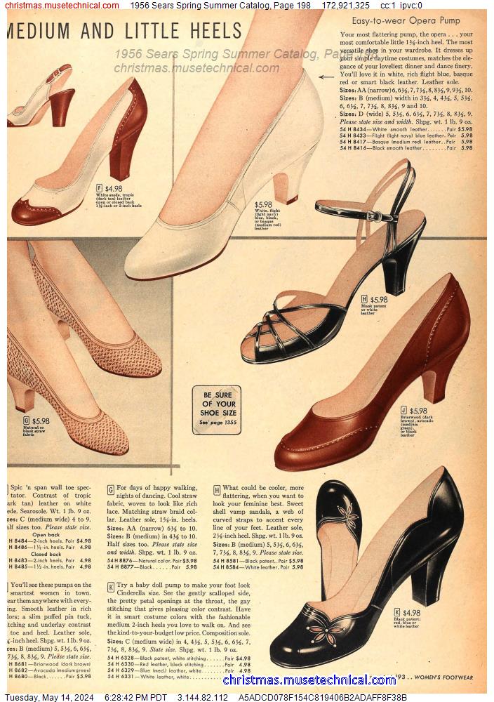 1956 Sears Spring Summer Catalog, Page 198