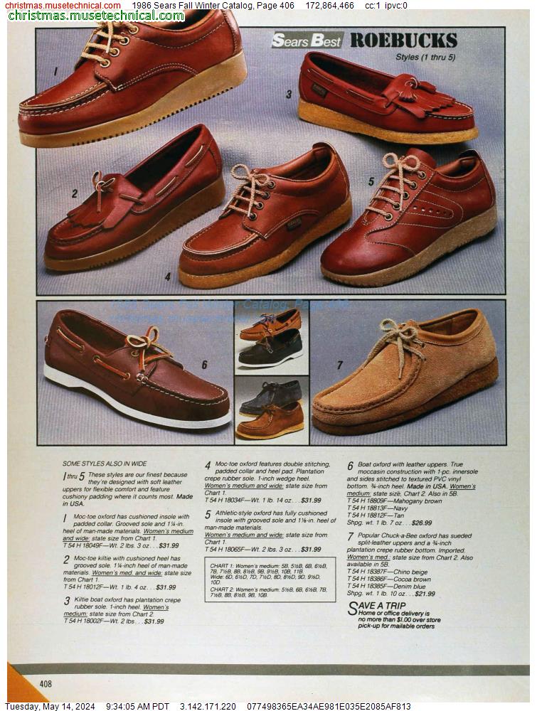 1986 Sears Fall Winter Catalog, Page 406