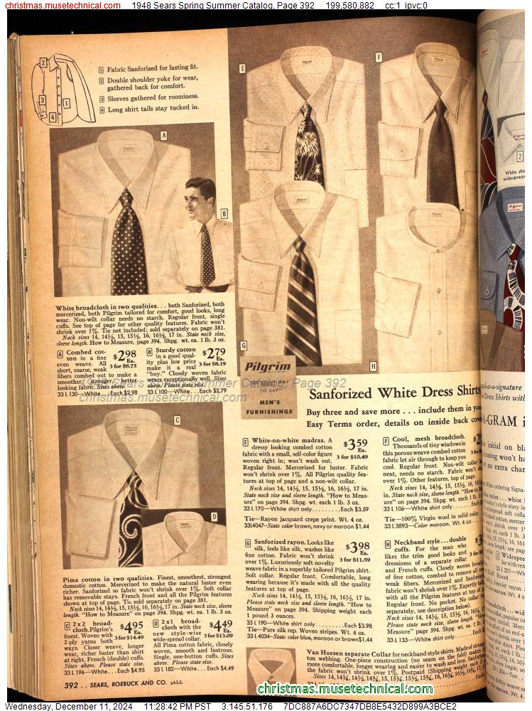 1948 Sears Spring Summer Catalog, Page 392